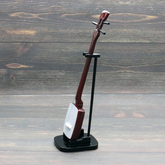 Musical Story 1/4 スケール ミニチュア 楽器 三味線 スタンド付き画像