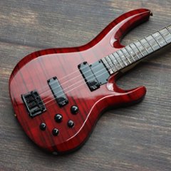 Musical Story 1/3 スケール ミニチュア 楽器 ベース ギター フレームメイプル レッド画像