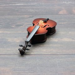 ミニチュア楽器 コントラバス 全長24cm 専用ケース＆スタンド付き画像