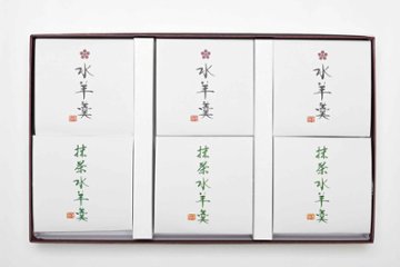 水羊羹・抹茶水羊羹 化粧箱6個入の画像