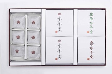 山田屋まんじゅう・水羊羹・抹茶水羊羹・栗水羊羹セット１の画像