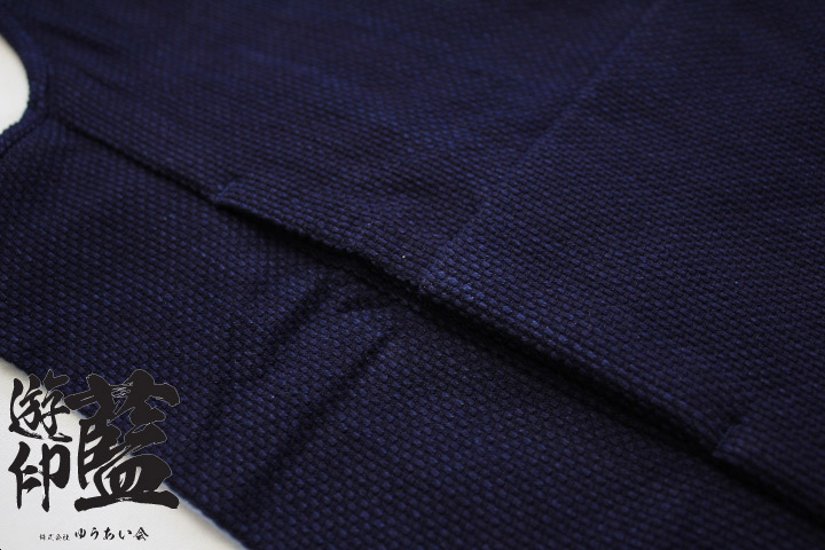 【藍染】＜龍虎＞　腹掛　一重織刺子（遠州正藍染）画像