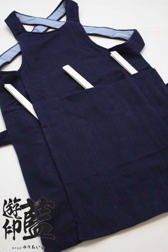 【藍染】＜龍虎＞　腹掛　一重織刺子（遠州正藍染）画像