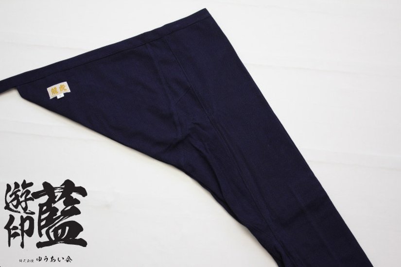 【藍染】＜龍虎＞　股引　一重織刺子（遠州正藍染）画像