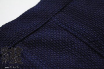 【藍染】＜龍虎＞　股引　一重織刺子（遠州正藍染）画像