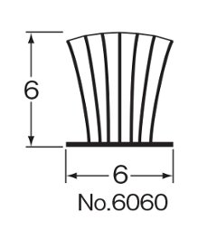 槌屋　すき間モヘアシール　ＮＯ．６０６０　ゴールド　２ｍ　テープ付画像