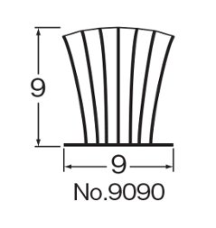 槌屋　すき間モヘアシール　ＮＯ．９０９０　ゴールド　２ｍ　テープ付画像