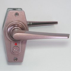 川口技研 ＧＩＫＥＮ レバーハンドル ホームレバー ＨＬ−４ＣＢ 表示錠 塗装ブラウン バックセット３５ｍｍ・５０ｍｍ・６０ｍｍ画像