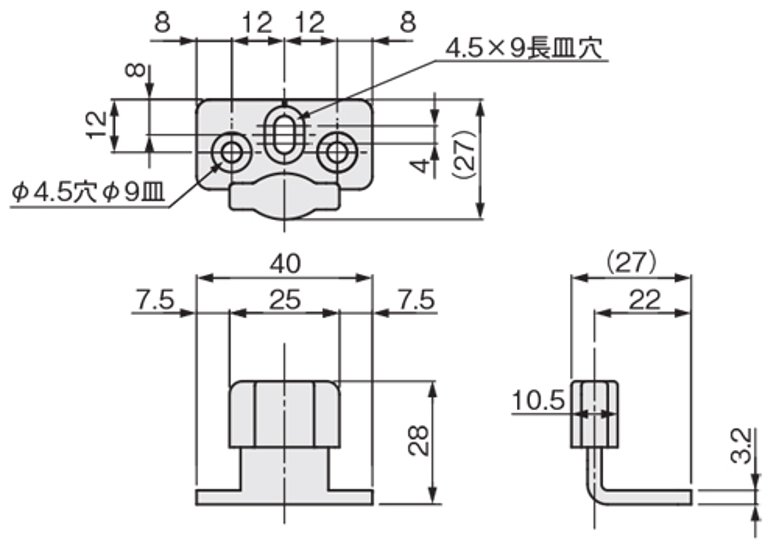 アトムリビンテック　ＡＴＯＭ　連動引戸金具　ＦＧ−８９０　床付ガイド画像