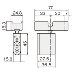 アトムリビンテック　ＡＴＯＭ　ＨＲ－２５０Ｎ　上部吊元固定ブロック画像