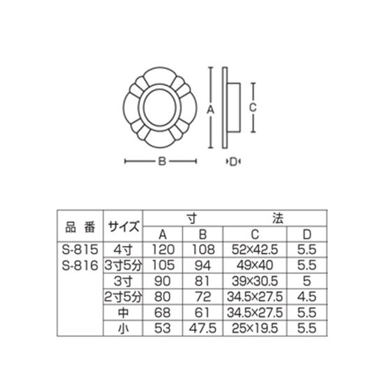 ツキエス　Ｓ－８１５　純本金　甲貝御殿　カン付画像