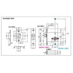 ＷＢ白熊印 シロクマ レバーハンドル ウッドオデッセイ ＳＬ−３２３−Ｒ−ＧＦ 白木ウッド 丸座付 ケース空錠画像