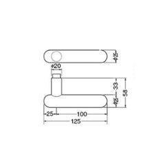 ＷＢ白熊印 シロクマ レバーハンドル ウッドカプセル ＳＬ−４１−Ｒ−ＧＤ 黒ウッド 丸座付 ＬＸ 表示錠画像