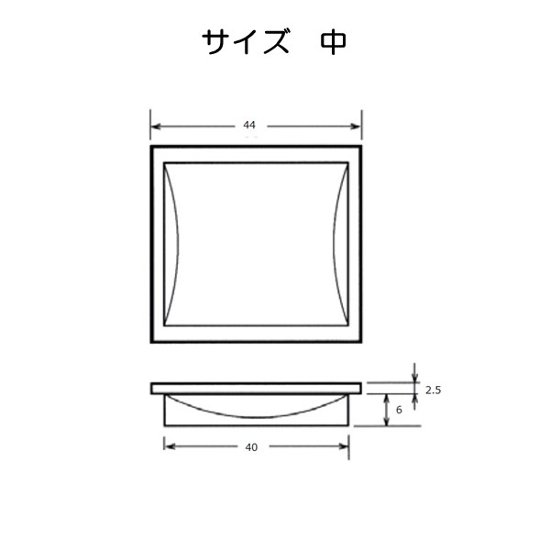 ポスト投函８個まで ホームウッド ＨＷ－６９ シデ両チリ落角引手 サイズ中（４４ｍｍ）画像