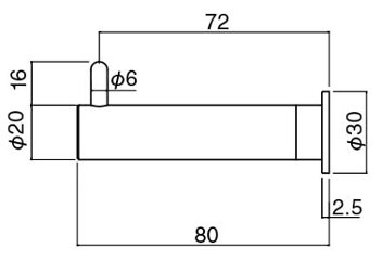 シロクマ 白熊 ＣＢ－７２ ユニコーンフック クローム画像