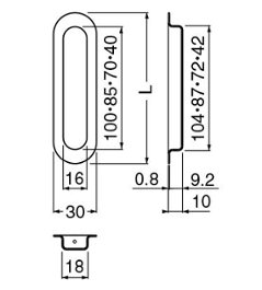 シロクマ 白熊 ＭＢ－１ アクティ長戸引手 クローム・純金色画像