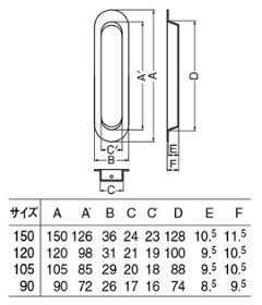 シロクマ 白熊 ＳＴ－１８ ステンプレーン戸引手画像