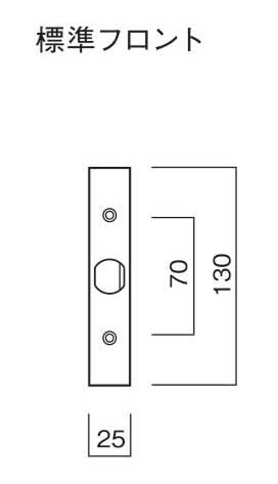 長沢製作所 古代 サムラッチ取替錠 ワンロック仕様 バックセット６０ｍｍ  ＡＢ色 標準扉厚３０〜４０mm ９２４５０４ＡＢ画像