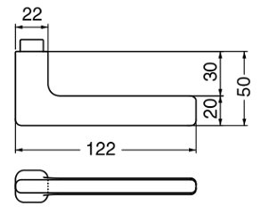 株式会社シロクマ レバーハンドル エブリー ＳＬ－３３１－ Ｒ－ＴＢ 丸座付 チューブラ空錠 バックセット５０ｍｍ 扉厚３０－４５mm画像