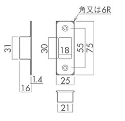 川口技研 ＧＩＫＥＮ 本締錠 Ｓ４ＺＢ 室内用 チューブラ錠 表示錠 つや消しブラック バックセット５１ｍｍ画像