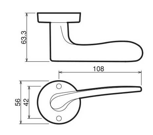 川口技研 ＧＩＫＥＮ レバーハンドル Ｊレバー ＪＬ−２０−１Ｍ−ＴＳＧ 空錠 塗装サテンゴールド バックセット３５ｍｍ・５０ｍｍ・６０ｍｍ画像