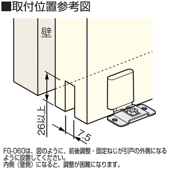 アトムリビンテック ＡＴＯＭ 下部ガイド ＦＧ－０６０画像