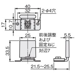 アトムリビンテック ＡＴＯＭ 下部ガイド ＦＧ－０６０ 送料が安い！画像