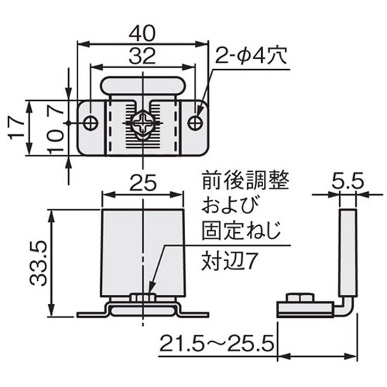 アトムリビンテック ＡＴＯＭ 下部ガイド ＦＧ－０６０ 送料が安い！画像