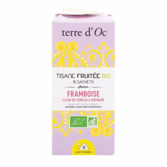 有機ラズベリー、エルダーフラワー、ザクロ 15包入り画像