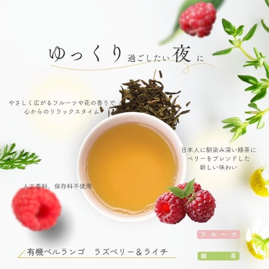 【送料無料】グルメティーシリーズ　 選べるフルーツ緑茶 10包入り画像