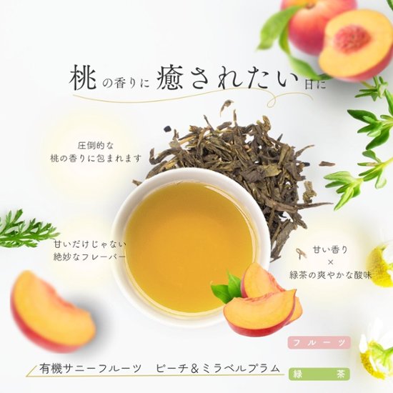 【送料無料】グルメティーシリーズ　 選べるフルーツ緑茶 10包入り画像