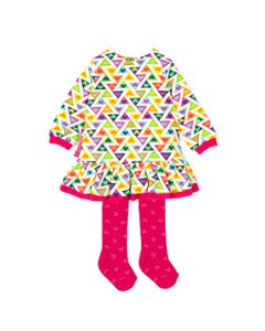 ジグザグ ワンピース　タイツ付き　アガタ・ルイス・デ・ラ・プラダ　(DRESS & TIGHTS - Agatha Ruiz de la Prada)の画像