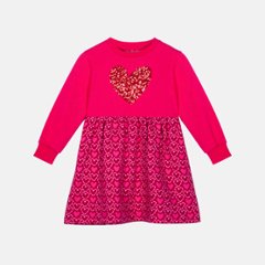 ハートビート ワンピース ピンク アガタ・ルイス・デ・ラ・プラダ (HEARTBEAT DRESS FUCSHIA - Agatha Ruiz de la Prada)の画像