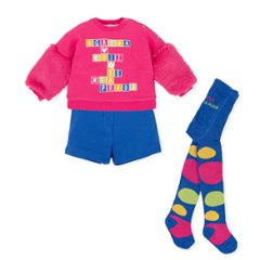 クレヨントップス＆ショートパンツ タイツ付き ピンク アガタ・ルイス・デ・ラ・プラダ　(CRAYÓN GIRL SET FUCHSIA - Agatha Ruiz de la Prada)の画像