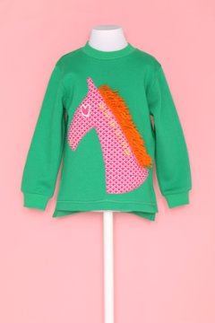 トースティー トレーナー グリーン アガタ・ルイス・デ・ラ・プラダ　(TOASTY SWEAT SHIRT GREEN - Agatha Ruiz de la Prada)の画像