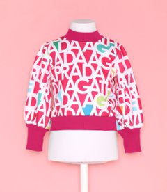 レタリング トレーナー ピンク アガタ・ルイス・デ・ラ・プラダ　(LETTERING SWEAT SHIRT FUCSHIA - Agatha Ruiz de la Prada)画像