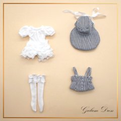 Galumドレスコレクション-8　フリルオールインワンドレスセット(22cmサイズ) の画像
