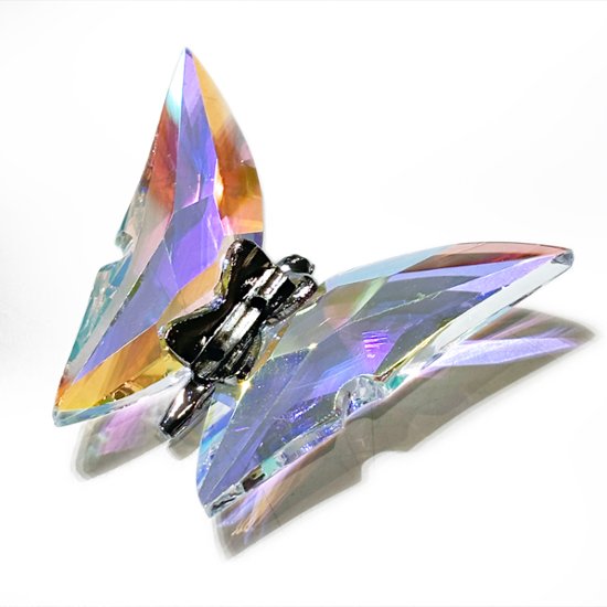 「ASFOUR CRYSTAL」94/2192バタフライ（小）オーロラ画像