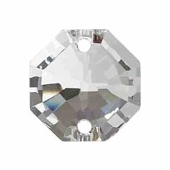 「Asfour Crystal」オクタゴン2つ穴20mm（クリア）の画像