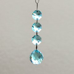 「SWAROVSKI」サンキャッチャーボール3連（アンティークグリーン）の画像