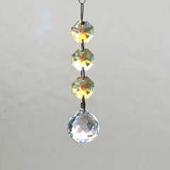 「SWAROVSKI」サンキャッチャーボール3連（オーロラ）の画像