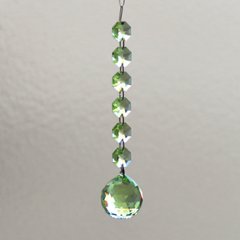 「SWAROVSKI」サンキャッチャーボール6連（ライトペリドット）の画像