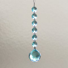 「SWAROVSKI」サンキャッチャーボール6連（アンティークグリーン）の画像