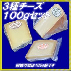 半田ファーム【３種チーズ】各１００ｇセット 【本格的ナチュラルチーズ】【送料込】北海道/大樹町の画像