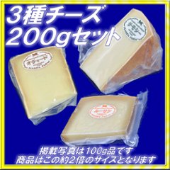 半田ファーム【３種チーズ】各２００ｇセット 【本格的ナチュラルチーズ】【送料込】北海道/大樹町の画像