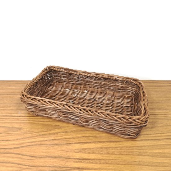 一点物｜あけびかご｜バスケット｜素編み｜小物入れ｜収納ボックス｜整理箱｜化粧箱｜長方形底画像