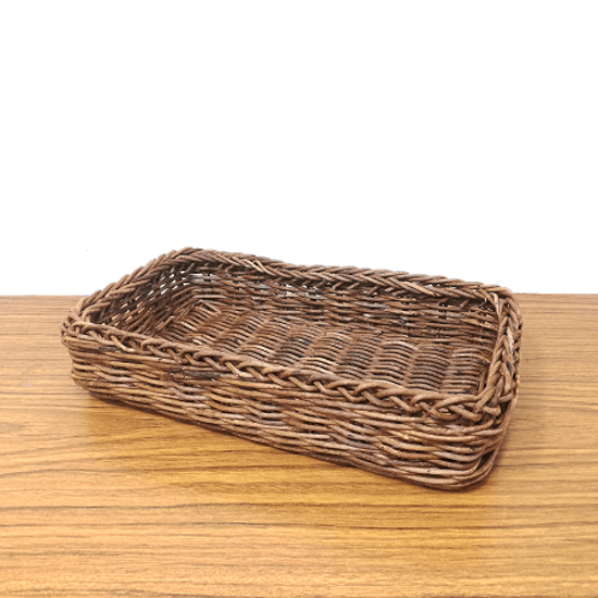 一点物｜あけびかご｜バスケット｜素編み｜小物入れ｜収納ボックス｜整理箱｜化粧箱｜長方形底画像