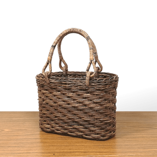 割引品｜あけび-かごバッグ｜ほら編み｜小サイズ｜小判底画像