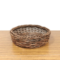 割引品｜あけびかご｜トレー｜バスケット｜小松編み｜菓子器｜鉢受け皿｜中サイズ｜円底の画像