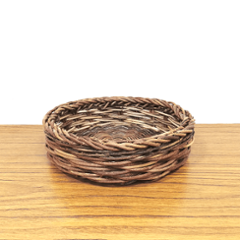 一点物｜あけびかご｜トレー｜バスケット｜小松編み｜菓子器｜鉢受け皿｜小サイズ｜円底の画像